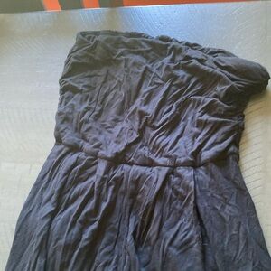 Black Tube Top Jumpsuit